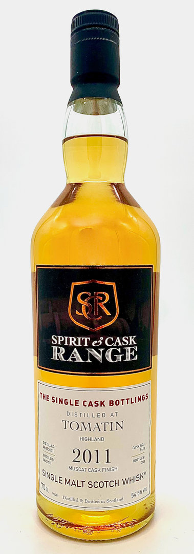 Tomatin 2011 Muscat Cask Finish, Spirit & Cask Range, Single Cask Whisky, 54,5% Vol., 0,7l
