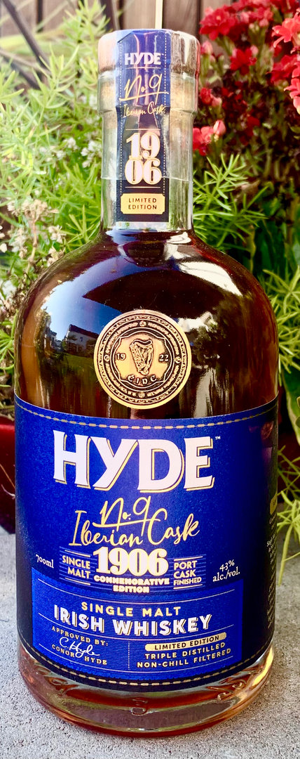 Hyde No. 9 Iberian Cask - Tawny Port Cask Finish - Irish Whiskey, 43% Vol., 0,7l