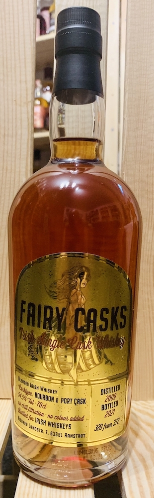 Fairy Cask 2 - Port Cask Finish - Irish Single Cask Whiskey, 54,5% Vol., 0,7l