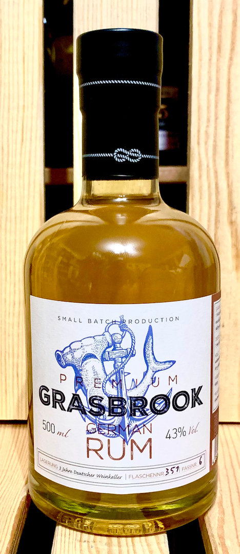 Grasbrook Premium German Rum, 43% Vol., 0,5l