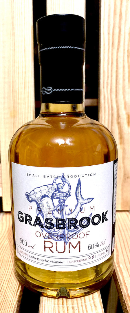 Grasbrook Premium German Overproof Rum, 60% Vol., 0,5l