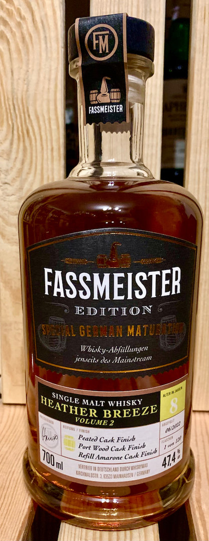 Fassmeister Heather Breeze Volume 2 - Peated-/Portwood-/Refill Amarone Cask Finish, 47,4% Vol., 0,7l