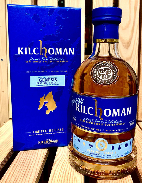Kilchoman Genesis Stage 3: Peating, Islay Single Malt, 49,4% Vol., 0,7l