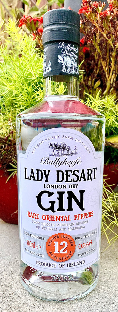 Ballykeefe Lady Desart London Dry Gin, Irish Gin, 40% Vol., 0,7l