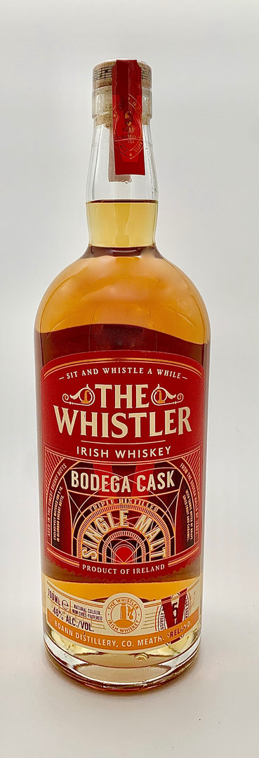 The Whistler Bodega Cask Irish Single Malt Whiskey, 5 Jahre, 46% Vol., 0,7l